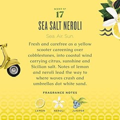Dish Soap Biodegradable Liquid Sea Salt Neroli 16 oz Concentrated Scented