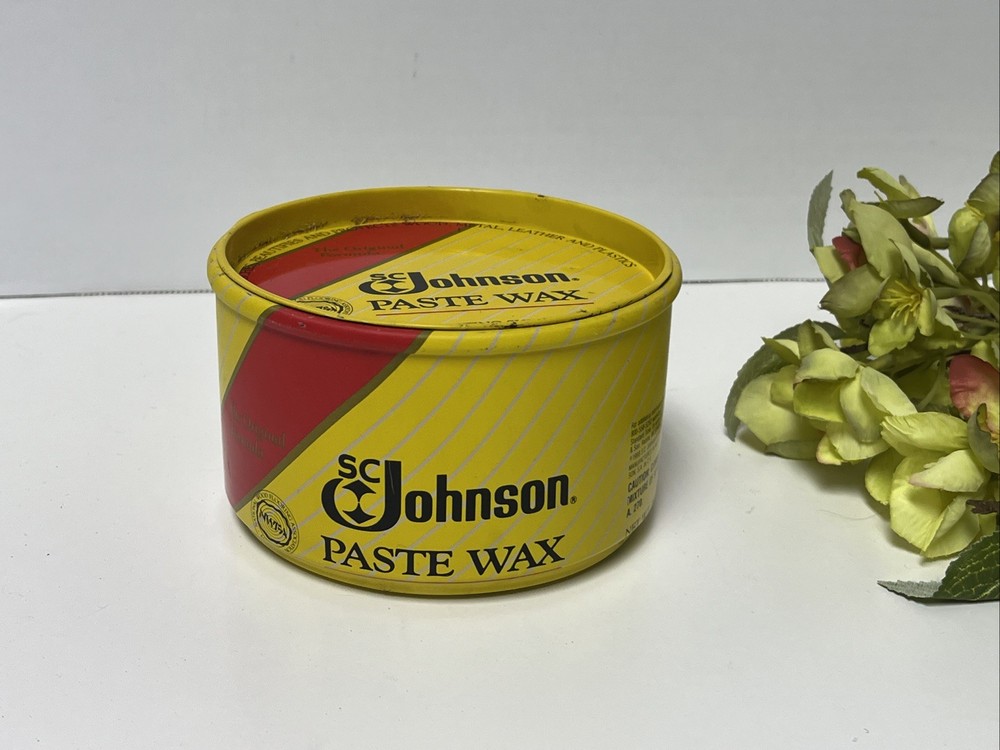 SC JOHNSON PASTE WAX CAN 98% FULL 1988 FORMULA DISCONTINUED USA