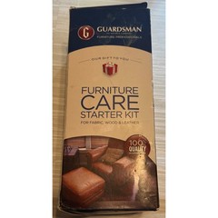 Guardsman Furniture Care Starter Kit Wood Polish Leather Wipes Dusting Gold