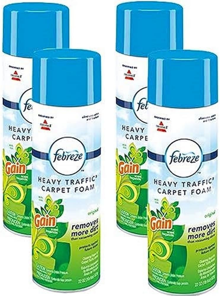 Heavy Traffic Carpet Foam, Gain, 22Oz (Pack of 4), 14399