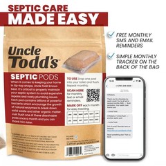24 oz. Septic Tank Treatment Pods Drain Cleaner (12-Pack) NEW