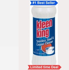 Copper Stainless Steel Cleaner Powder 14 Ounce All Purpose Residue Free Surface