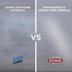Weiman Stainless Steel Cleaner & Polish, 2 Pack, 24 Fl Oz (Pack of 1), 2 Pack