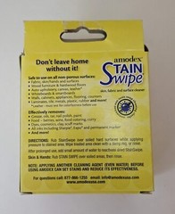 2pk Amodex Non-Toxic Stain Remover Fabric & Surface Area Home Office Travel