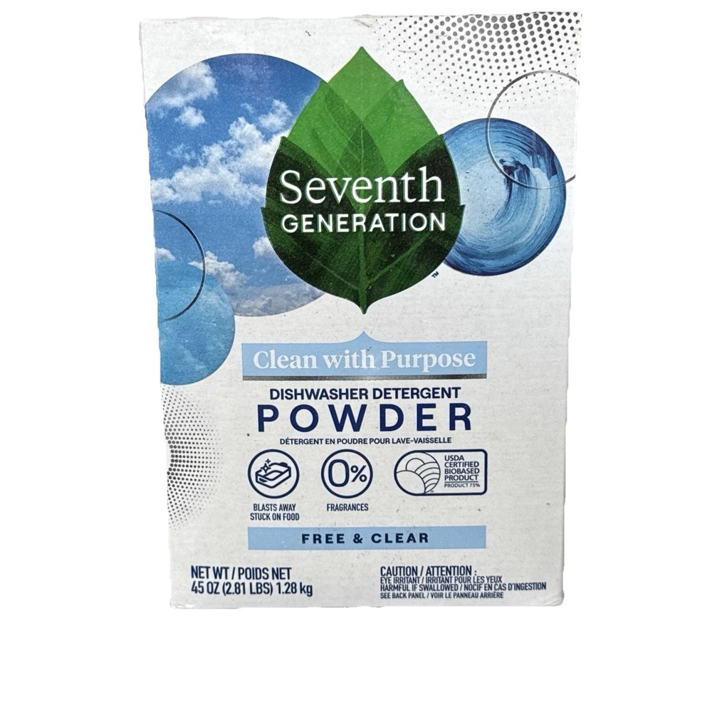 Automatic Dishwasher Powder Free and Clear 45oz Box 3 Carton Boxes SEV22150
