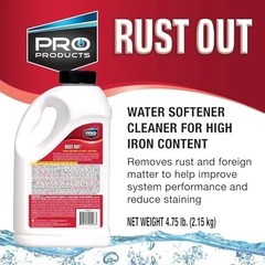 Water Softener Cleaner Iron Remover Powder 76 Oz 4 Pack Rust Out Resin Cleaner