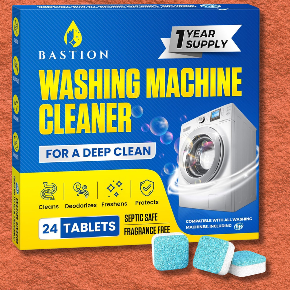 Washing Machine Cleaner, Deodorizer, & Descaler – 24 pack