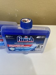 2 X Finish Dual Action Dishwasher Cleaner Fight Grease Limescale Fresh 8.45oz