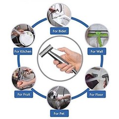 Muslim Shower Handheld Diaper Sprayer Bidet Shattaf Douche toilet Tadaptor Hose