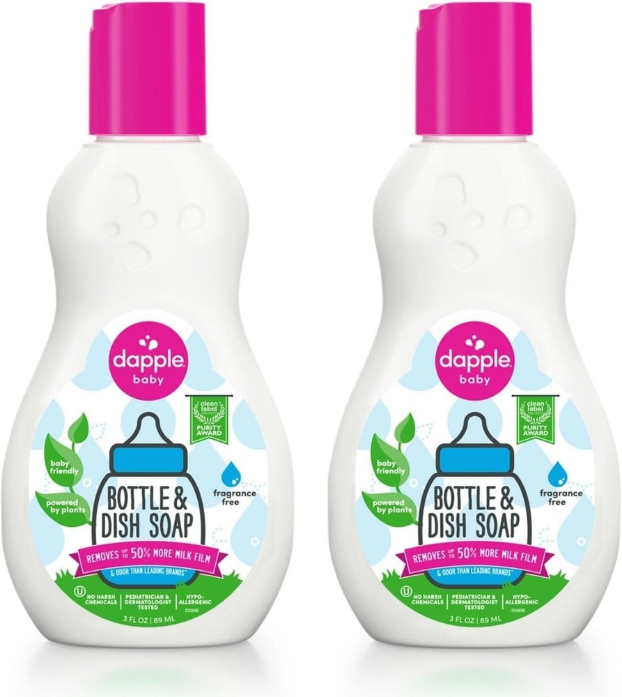 Dapple Baby Bottle Soap, Hypoallergenic Dish Soap for Baby Bottles
