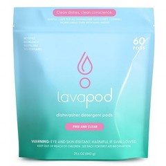 Natural Dishwasher Detergent Pods| Free and Clear (Unscented) Dish Tabs, Eco-…