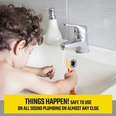 CLR Brand Clog-Free Drain Opener, Chemical-Free Pressurized Air Canister