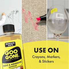 Goo Gone Original Liquid – 8 Ounce – Surface Safe Adhesive Remover Safely Remove