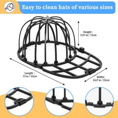 Hat Washer for Washing Machine – Cleaner for Baseball Caps, Say Goodbye to De…