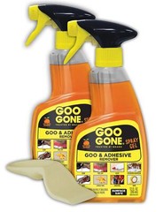 Goo Gone Adhesive Remover Spray Gel Pack of 2 Citrus Cleaning 12 Fl Oz