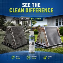 Foaming AC Coil Cleaner 57 oz – No-Rinse Foam for Deep Cleaning Condenser & Evap