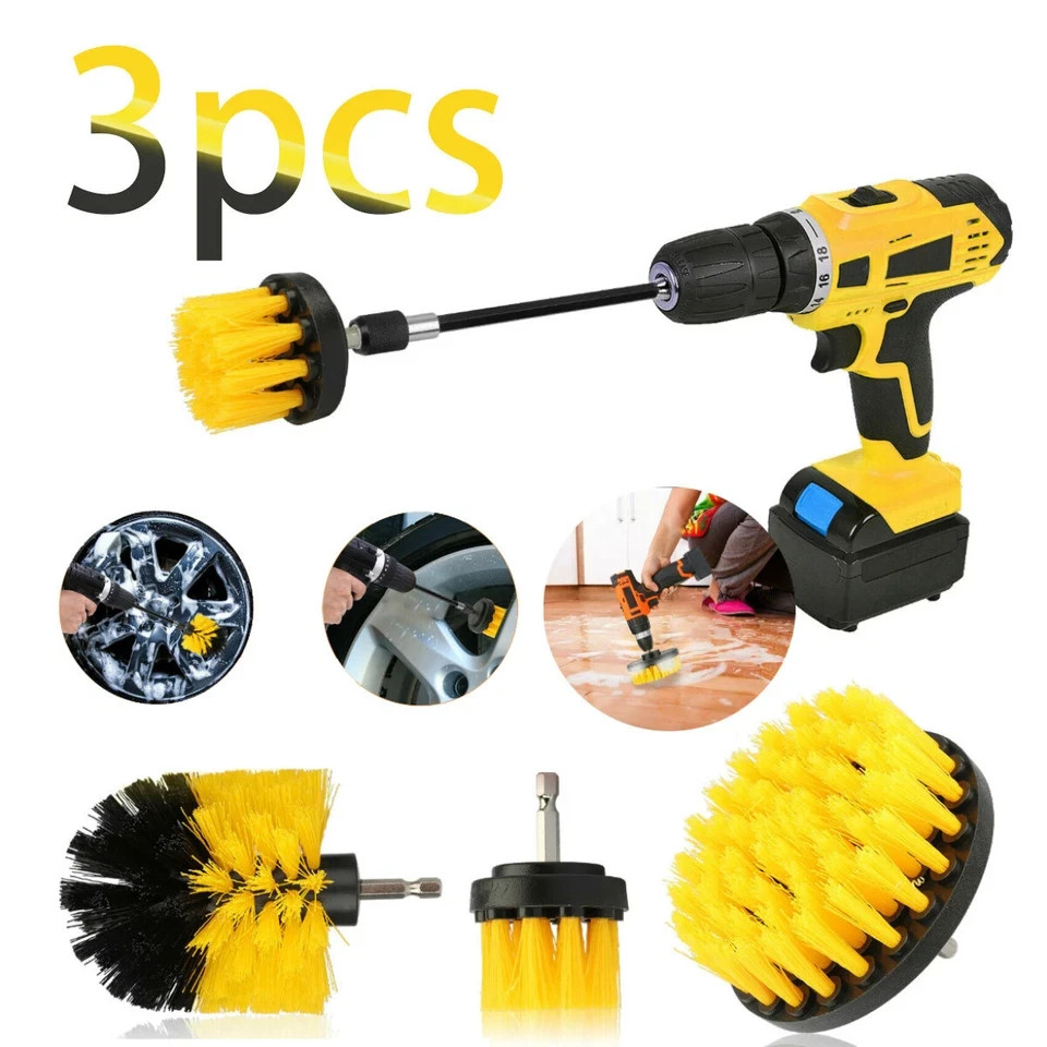 Drill Brush Cleaning Set for Car Detailing Carpet Upholstery Boat Seats