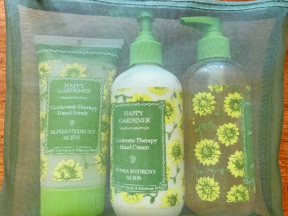 HAPPY GARDENER HAND SCRUB,LOTION AND CLEANSER 3 PACK