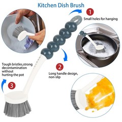 6 Pack Multipurpose Household Cleaning Set, Deep Cleaning Brush Set with Grip…