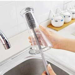 Silicone Bottle Brush Cleaner Long Handle Milk Cup Glass Cleaning Kitchen Tool