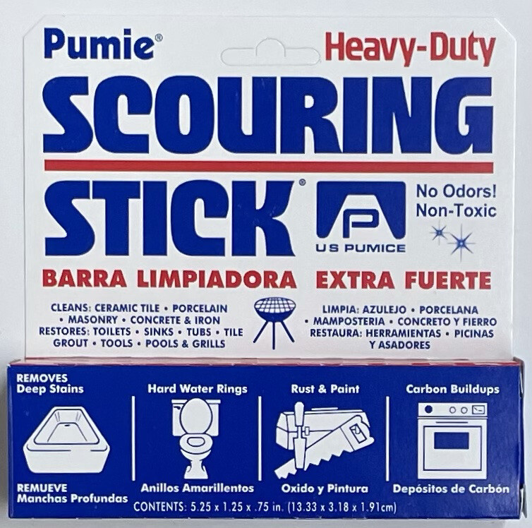 Pumie HDW Heavy Duty Scouring Stick, 5-3/4″L x 3/4″W, 1-1/4″T