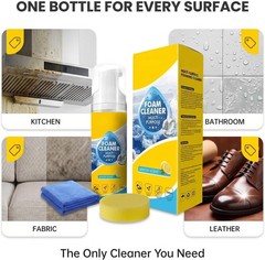 Multi-Enzyme Foam Cleaner,All-Purpose Deep Cleaning Spray For Car,Kitchen,Sofa