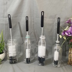 Bottle Brushes Thin Long Handle X 2, Utility Skinny Wire Cleaner Set Big Smal…