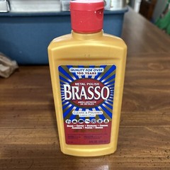 BRASSO Metal Polish Cleaner brass copper stainless chrome aluminum pewter (open)