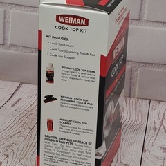WEIMAN Complete COOK TOP CLEANING KIT Cleans & Shines ALL Glass Ceramic Cooktops