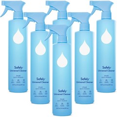 Safely Plant-Based Multi Purpose Cleaner Spray, Fresh Basil & Mandarin Scent,…