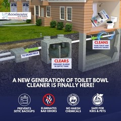 Dr. Pooper Toilet Bowl Septic Tank Cleaner—Powerful Stain Remover Odor Elim…