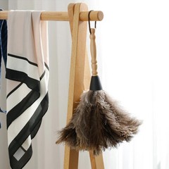 13″ Ostrich Feather Duster Durable Dust Collecting cleaning Tool In Wool Shop #F