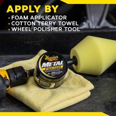 Meguiars Metal Polish 6 Oz For Uncoated Metals Car Boat Motorcycle Shine