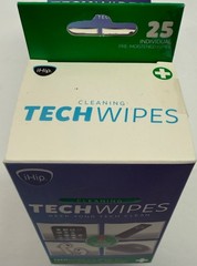 4/$19.99 iHip Cleaning Tech Wipes 25/box (DS-24)