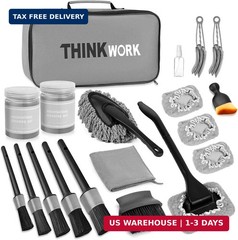 THINKWORK Windshield Cleaner Tool, Car Interior Cleaning Kit, Car Detailing Kit
