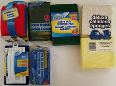 Kitchen Scrub Sponges Sponge Non-Scratch Scouring Pads, Select: Type