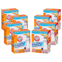 Arm & Hammer Baking Soda Fridge-n-Freezer Odor Absorber, Unscented 14 oz 8-Pack