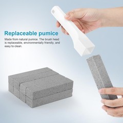 8 Pack Pumice Stone Toilet Bowl Cleaner with Long Handle – Replaceable Toilet