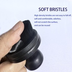 Tire Shine Applicator Brush Car Detailing Dressing Brush Storage Stand Black