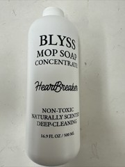 Blyss Mop Soap Heartbreaker 16.9 Fluid Oz Genuine Vanilla, Amber and Floral New