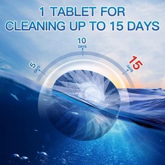 Vacplus Automatic Toilet Bowl Cleaner Tablets, Bathroom Toilet Tank Cleaner 30pk