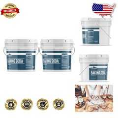 Pure Baking Soda 1 Gallon Tubs 320oz Sodium Bicarbonate Cooking Deodorizing