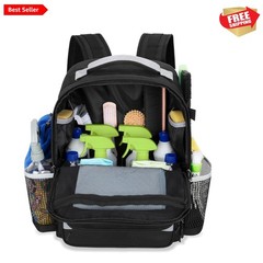 Deluxe Waterproof Cleaning Backpack with Multiple Pockets for Organizing Tools