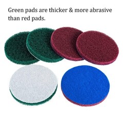 DUOSHIDA 4 Inch Drill Powered Brush Tile Scrubber Scouring Pads Cleaning Kit,…