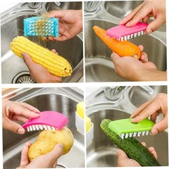 PLAFOPE Removable Cleaning Brush 3-Pack Cutlery Brush with Suction Cup for Si…
