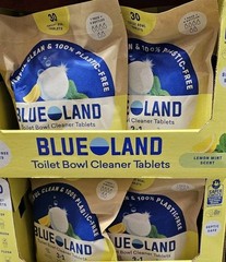 Blueland Toilet Bowl Cleaner Tablets, Lemon Mint, 30-count