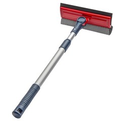Professional Window Squeegee | 2-in-1 Window Cleaner Sponge and Soft Rubber S…