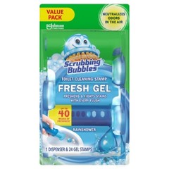Scrubbing Bubbles Toilet Stamp, Rainshower, 24ct, Odor & Stain Remover