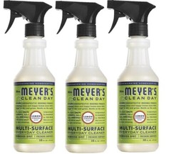 3 ~Mrs Meyers Clean Day Multi-Surface Everyday Cleaner Lemon Verbena Scent 16 oz