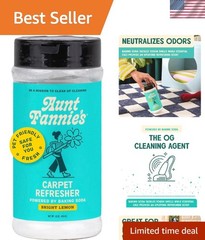 Pet Safe Carpet Refresher & Deodorizer Powder – Bright Lemon Scent, 16 Oz